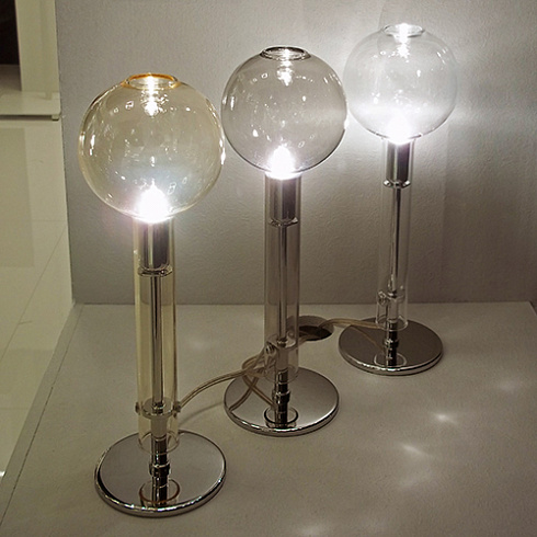 Настольная лампа Selene Illuminazione Ampolla amber/chrome Ampolla 2809-024002