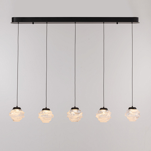Подвесной светильник Delight Collection MD25030003-5B matt black/clear MD25030003