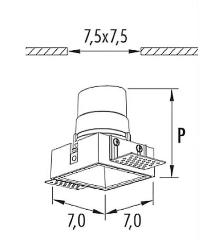 Спот Oty Light X4 A 8W 3000К 60 White on/off X 3X4A.023L.06