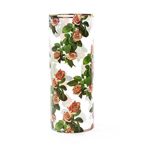 Ваза Seletti Roses Big Toiletpaper Glass Vase 14203