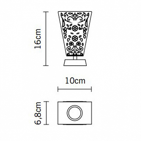 Настольная лампа Fabbian D69B0100 Vicky