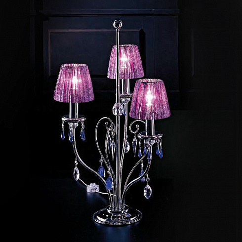 Настольная лампа Beby Group 118L02 chrome/violet SW Violet