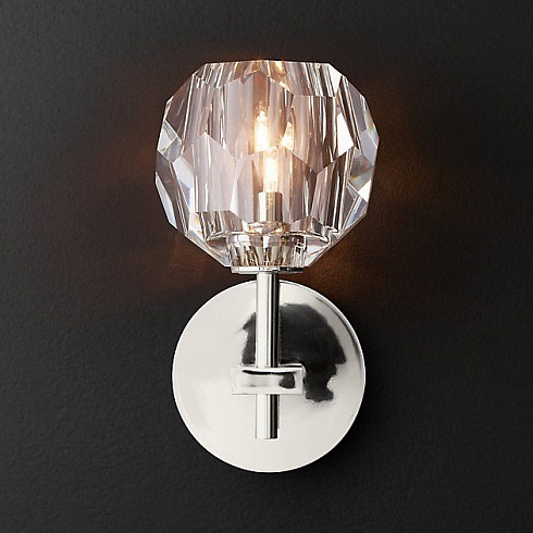 Бра Restoration Hardware Boule De Cristal  Single Sconce Polished Nickel Boule De Cristal 68450828 PN