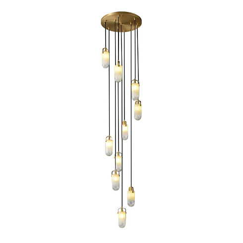 Подвесной светильник Delight Collection MT9056-10H brass Sorno