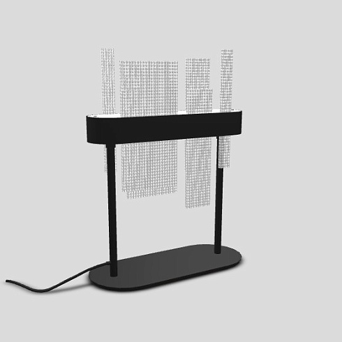 Настольная лампа Masiero Ribbon Matt black Ribbon RIBBON TL+v90