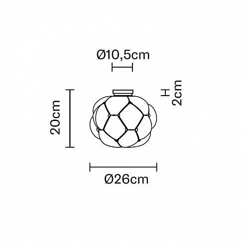 Потолочный светильник Fabbian Cloudy d26 Cloudy F21E0371