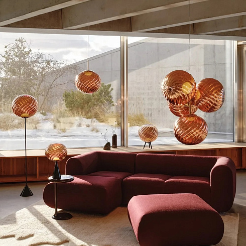 Настольная лампа Tom Dixon Whirl Cone Fat Copper/black LED Whirl WHS01CO-TUN01M2
