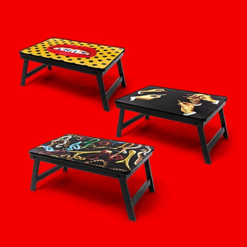 Поднос Seletti Lipsticks Black Toiletpaper Sofa Tray 19021