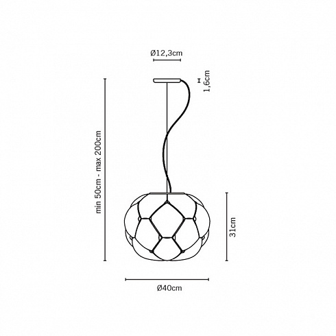 Подвесной светильник Fabbian Cloudy d40 LED Cloudy F21A0271