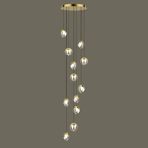 Подвесной светильник Delight Collection MD24001033-12A gold/clear MD24001033