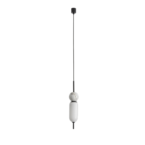 Подвесной светильник Aromas del Campo Anet black/white Anet C1206 + Matt black/White marble