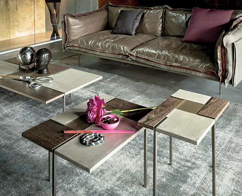 Приставной столик Arketipo Stijl Stijl 5703001-09 titanio/sucupira