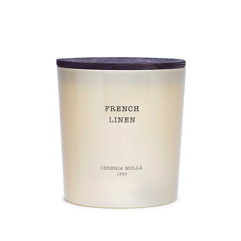Свеча Cereria Molla French Linen XL, 3 фитиля 600 г French Linen 6632
