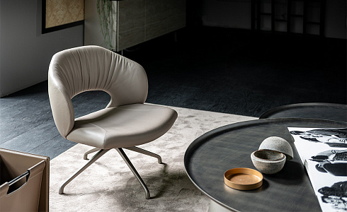 Кресло Cattelan Italia Miranda Lounge ML Bronze Castoro Miranda Miranda Lounge ML GFM18 / 951