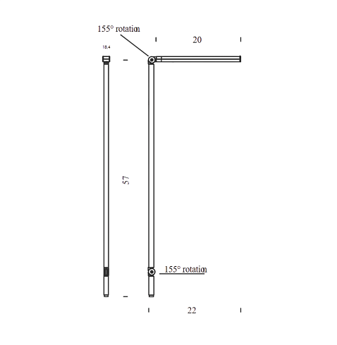 Настольная лампа Nemo Untitled Mini Linear LED Gold Untitled UNT LG2 15+UNT BAG 11
