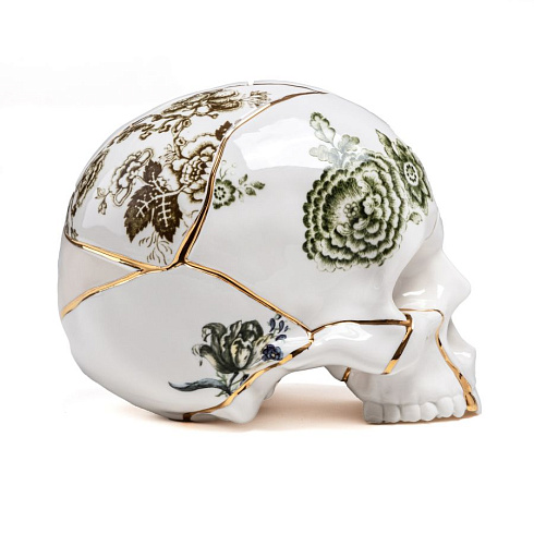 Статуэтка Seletti Skull Kintsugi 09943