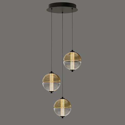 Подвесной светильник Delight Collection MD24022079-3A black/amber MD24022079