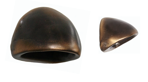 Ручка-кнопка Dauby PM1634 Dark Bronze (DB) 40x36mm  Gaudium 10861