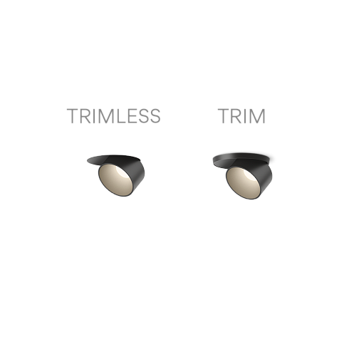 Встраиваемый светильник Vibia Pro 7034 Black 3000K Built-in Trim On/off Pro 703411/20