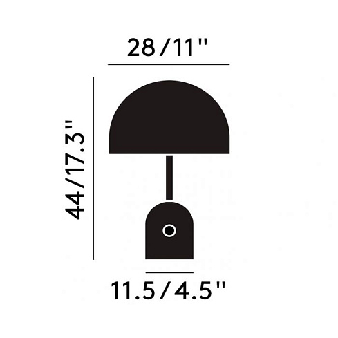 Настольная лампа Tom Dixon Bell Chrome Bell BET11SS-TUN01M1