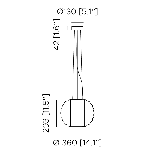 Подвесной светильник Contardi Alma Nova Amber Alma ACAM.006008