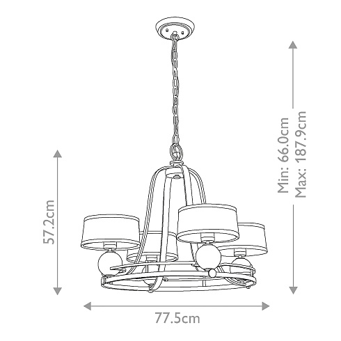 Люстры Quoizel QZ-GOTHAM4-BB 