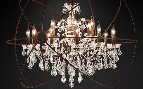 Люстра Delight Collection 5014-D10 rusty Foucault'S Orb
