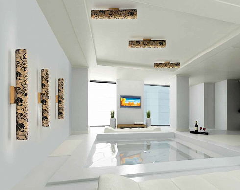 Настенный/Потолочный светильник Patrizia Volpato LP-482/APP3 oro nero Pizzo