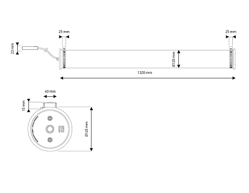 Настенный светильник DCW Editions In the Tube 120-1300 In The Tube ITT 120-1300 WALL SIL-SIL
