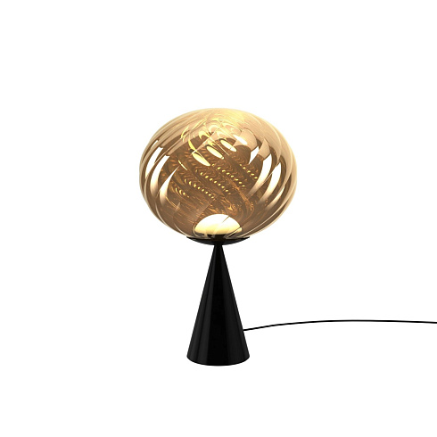 Настольная лампа Tom Dixon Whirl Cone Fat Gold/black LED Whirl WHS01GO-TUN01M2