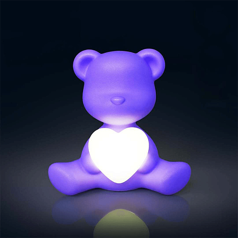 Настольная лампа Qeeboo Teddy Love XS Blue Violet Teddy 25005BV