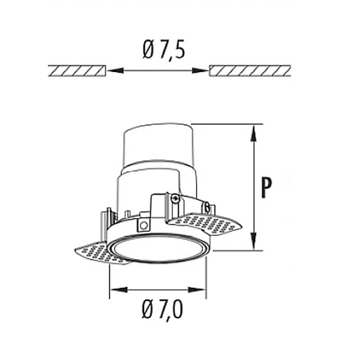 Спот Oty Light X1 A 8W 3000К 60 White on/off X 3X1A.023L.06