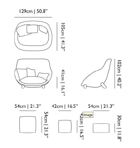 Диван Moooi Love High Love Sofa PLOVESOHII