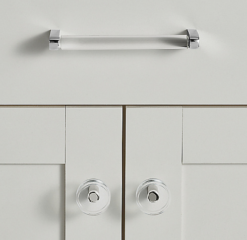 Ручка-скоба Restoration Hardware Lambeth Crystal L.20.3 Polished Chrome Lambeth Crystal Smooth 10101977 CHR