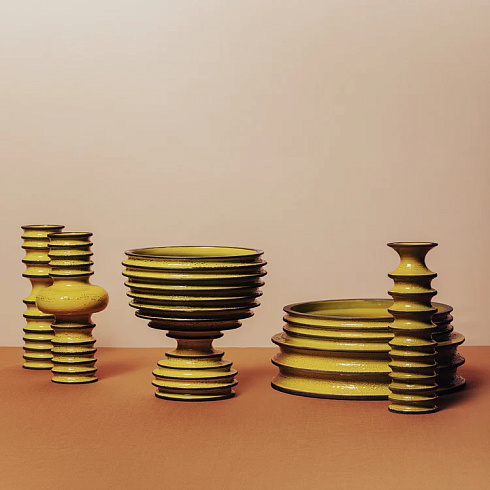 Ваза Bitossi Ceramiche Revolver Yellow/brown Revolver CHR00005