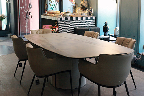 Обеденный стол Cattelan Italia Giano Giano GIANO Keramik 240x120x73h+GFM70+KM05