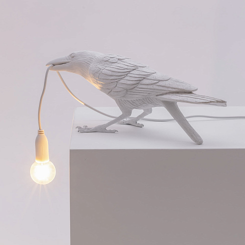 Настольная лампа Seletti Bird Playing White Outdoor Bird Lamp 14723