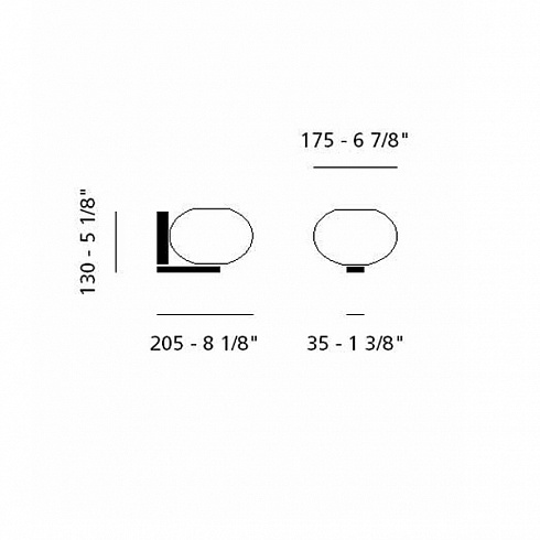Настенный светильник Prandina ZERO W1 ZERO