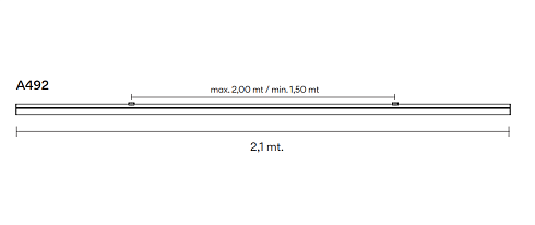 Профиль Vibia Bind A492 Beige M1 210cm Bind A49224/0M