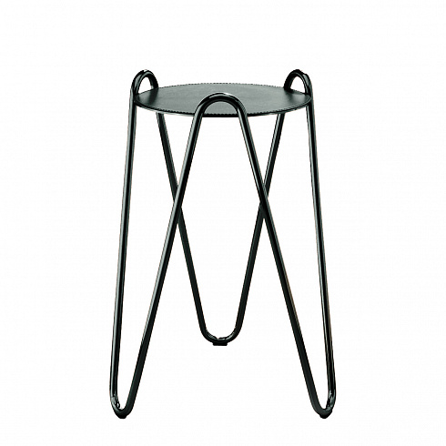Приставной столик Midj Apelle Chic H63 black nickel Apelle