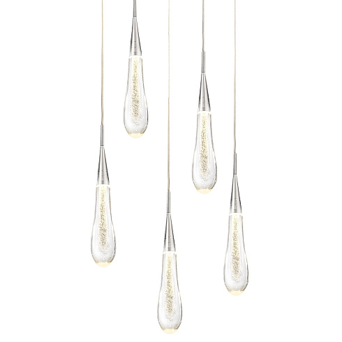 Подвесной светильник Delight Collection DD20591-5 chrome Pour