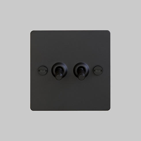 Выключатель Buster and Punch 2G Toggle black Switches UK-TO-CO-2G-BL-A