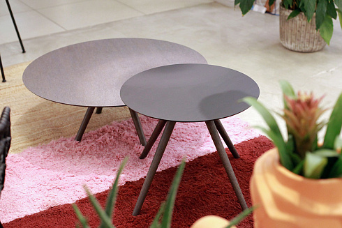 Журнальный стол Imperial Line Ufo d.80 Ufo T20F.28 slate grey/dark tribeka