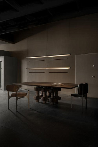 Подвесной светильник A-N-D Tier 100 3 Vertical Anodized Gold / Emerald  Tier TIE-100-3V-P-AG-EM