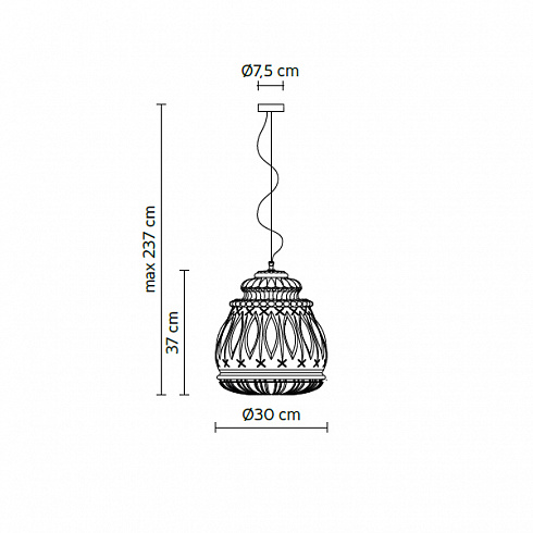 Подвесной светильник Karman Ginger 37 Yellow Ginger