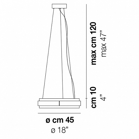 Подвесной светильник Vistosi PHOENIX SP Phoenix PHOENIX SP CR/TR RAV
