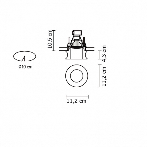 Встраиваемый светильник Fabbian D27F5200 Faretti