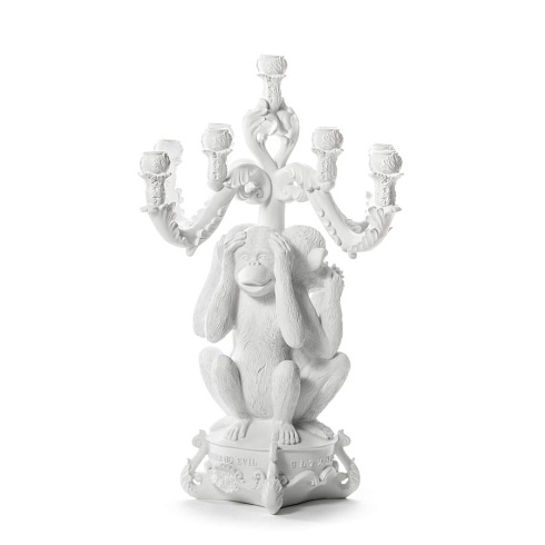 Канделябр Seletti Giant Burlesque 3 Monkeys White Burlesque 14874 BIA