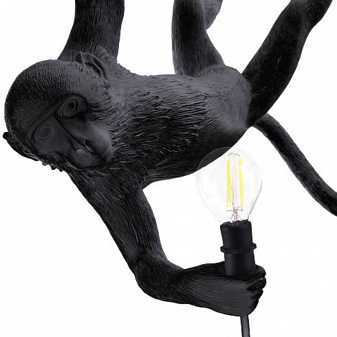 Подвесной светильник Seletti The Monkey Lamp Swing Black Monkey Lamp 14916