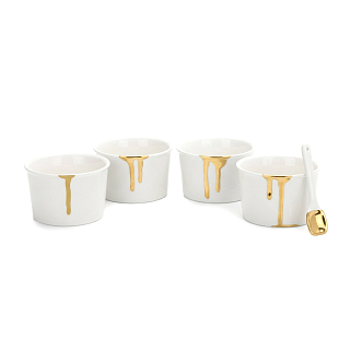 Estetico Quotidiano Ice Cream Set of 6 Gold